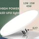 ampoule led en forme d'ufo e27 base plat ampoule led haute puissance pour la maison pendentif luminaire lumière éclairage