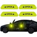 Arc-en-ciel / Red(4PCS) / Vert (4 pièces) Autocollant pour auto Normal / Individualité Autocollants de porte Panneaux de signalisation Autocollants réfléchissants