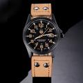 Montres militaires de sport montres de mode décontractées analogiques quartz en cuir analogique hommes luxe montre-bracelet quartz pour hommes montre analogique décontractée classique