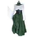 Epoque Médiévale Robe Corset Longueur Cheville Déguisements Thème Film / TV Viking Outlander Elfe Femme Halloween Soirée Evénement Adolescent Adulte Robe Toutes les Saisons