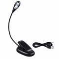 Clip led sur livre lecture lampe de lit lampe rechargeable portable lecture 1w flexible 360 ° usb aaa piles pour ordinateur