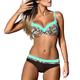 Maillots de Bain Bikinis 2 pièces Maillot de bain Femme Faire monter Sexy Géométrique Multicolore Normal Col en V Maillots de bain Sexy Le style mignon Sexy