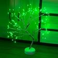 led night light table bonsaï lumière avec 108 led fil de cuivre guirlandes lumineuses interrupteur tactile bricolage lampe d'arbre artificiel usb ou alimenté par batterie pour bureau de chambre fête