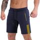 Homme Short athlétique Short de survêtement Short Running Course Short de Sport Poche zippée Bande réfléchissante Bloc de couleur Confort Respirable Aptitude Gymnastique Sportif Athleisure Noir Bleu