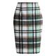 Femme Jupe Moulante Jupe à carreaux Mini Taille haute Jupes Imprimer Plaid Maillard Plein Air du quotidien Hiver Coton Mode Sexy Marron foncé Kaki foncé Kaki clair Noir pur