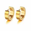 boucles d'oreilles en acier inoxydable pour hommes femmes plaqué or 18 carats boucles d'oreilles manchette hypoallergénique cerceau huggie oreille piercings argent