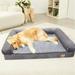 XXL Large Orthopedic Dog Bed Cozy Pet Dogs Bedding with Bolster Washable Cover