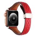 Lien en cuir Compatible avec Bracelet Apple Watch 38mm 40mm 41mm 42mm 44mm 45mm 49mm Robuste Fermoir magnétique Luxe Vrai Cuir Bracelet de remplacement pour iwatch Ultra 2 Series 9 8 7 SE 6 5 4 3 2 1