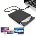 lecteur de cd dvd externe usb 2.0 slim protable lecteur de cd-rw externe graveur de dvd-rw lecteur d'écriture pour ordinateur portable pc portable ordinateur de bureau