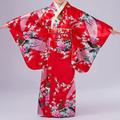 Fille Yukata Peignoir Kimono Japonais traditionnel Mascarade Enfant Manteau kimono Ceinture de Tour de Taille Soirée