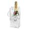 sac à vin de glace, sacs refroidisseurs à vin pliables portables transparents avec poignée, sacs à vin en pvc pour champagne bière froide vin blanc boissons réfrigérées