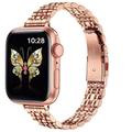 Bijoux Bracelet Compatible avec Bracelet Apple Watch 38mm 40mm 41mm 42mm 44mm 45mm 49mm Homme Paillettes Cristal Acier Inoxydable Bracelet de remplacement pour iwatch Series Ultra 8 7 SE 6 5 4 3 2 1