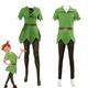 Peter Pan Costume de Cosplay Costume de soirée à thème Homme Femme Garçon Cosplay de Film Cosplay Halloween Vert Halloween Carnaval Mascarade Haut Pantalon Ceinture