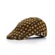 Homme Casquette Plate Casquette Gavroche Blanche Jaune Polyester Voyage Plage Extérieur Vacances Plaid Ajustable Mode