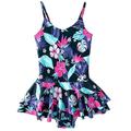 Filles maillots de bain 2-12 ans bébé imprimé robe de bain maillots de bain été plage bain bikini vêtements enfants style hawaïen vêtements de natation