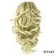 morceau de cheveux extension de cheveux griffe de cheveux synthétiques extensions bouclés longueur extensible 40cm 8 couleurs pour le choix