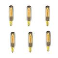 6pcs 40w edison vintage ampoule à incandescence e14 t10 dimmable décoratif antique lampe à incandescence ampoule pour intérieur tenture murale plafonniers ambre chaud 220-240v