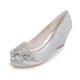 Femme Chaussures de mariage Escarpins Cadeaux de Saint-Valentin Chaussures bling-bling Soirée Soirée Evénement Talons de mariage Chaussures de mariée Strass Noeud Semelle compensée Bout rond Elégant