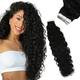 bande dans les extensions vague naturelle 14 pouces 50gram naturel noir bande dans les extensions de cheveux de vrais cheveux humains extensions de cheveux ondulés naturels