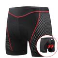 Homme Sous Short Velo Short Vélo Vélo Sous-vêtements Shorts VTT Vélo tout terrain Vélo Route Des sports Pois La peau 3 densités Cyclisme Respirable Séchage rapide Grise Rouge Polyester Spandex