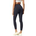 WEANT Compression Leggings for Women Women s Solid Color Cross High Waist Hip Lifting Sports Pants Yoga Pants Leggings Cropped Pants (Navy Medium)