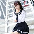 Inspiré par Cosplay Écolières Manga Costumes de Cosplay Japonais Costumes de Cosplay Uniforme d'Ecolier / Ecolière Jupes Haut Nœud papillon Pour Femme / Noeud Papillon / Noeud Papillon