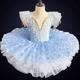 Tenues de Danse pour Enfants Ballet Costumes de Danse Robe Détail Perle Fantaisie Paillette Fille Utilisation Soirée Manche Courte Spandex