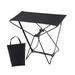 simhoa Portable Folding Stool Folding Camp Stool Recliner Foot Rest Compact Lightweight Collapsible Stool Camping Stool for Backyard Black