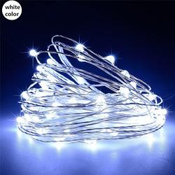 Guirlande lumineuse LED élégante pour réception de mariage, 1 pièce, 5 V, USB, 10 m, 100 LED, 33 pieds, étanche, pour extérieur, festival de Noël, mariage, fête, guirlande décorative, fée LED
