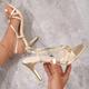 Femme Chaussures à Talons Chaussures de mariage Sandales Chaussures habillées Chaussures sexy Talons à lanières du quotidien Soirée Talons de mariage Sandales de mariage Chaussures de mariée Boucle