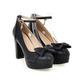 Femme Chaussures à Talons Chaussures habillées Baby Lolita Mariage Soirée Bureau Chaussures de demoiselle d'honneur Eté Noeud Plateau Talon Bottier Bout rond Elégant Mode Le style mignon Faux Cuir