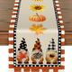 Thanksgiving citrouille chemin de table Halloween automne toile de jute chemin de table ferme table intérieure automne décoration table drapeau décor pour manger mariage fête vacances