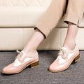 Femme Chaussures à Talons Oxfords Chaussures Bullock Chaussures bout d'aile Chaussures Vintage Soirée Extérieur du quotidien Bloc de couleur Eté Talon haut Talon Bottier Bout rond Elégant Vacances Le