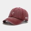 1 pièces broderie plaine chapeaux de baseball casquette en coton lavé pour hommes femmes casquettes de relance réglables casquette de baseball lettre papa chapeau