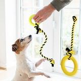 Fnochy Interactive Dog Toys Interactive Dog Toys Tug Of War Dog Toys Rubber Durable Dog Chew Toys Bright Colors No Filler Dog Toys For Small Dogs