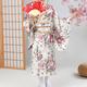 Fille Yukata Peignoir Kimono Japonais traditionnel Mascarade Enfant Manteau kimono Soirée