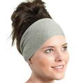 Rigardu headbands for women Ladies Sports Yoga Sweatband Stretch Headband Hair Band hair accessories for women Grey + One size