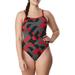 Speedo Women s Ruse Blocks Flyback One-Piece Swimsuit (Speedo Red 36D)
