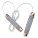 Rope Skipping Rope Skipping Weight Jump Rope Sports Bearing Wire Skipping Rope Fitness Accessory for Home Outdoor (Grey + Rose Gold 170g Pattern)