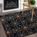 Wellsay Halloween Spider Web Non Slip Area Rug for Living Dinning Room Bedroom Kitchen 4 x 5 (48 x 63 Inches) Halloween Holiday Nursery Rug Floor Carpet Yoga Mat