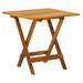 Bistro Table Outdoor Side Table Folding Patio Table Garden Table for Picnic Camping Porch Deck Lawn Backyard Solid Acacia Wood