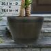 Whiskey Barrel Planter Pot Large - 20.5â€� x 14.5 Weathered Oak Barrel Plastic Resin - Outdoor/Indoor Flower Pot