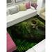 Green Color Owl Rugs Modern Rug Owl Rug Animal Rugs Entryway Rug Round Rug Personalized Gifts Machine Washable Rug Gift Rug 3.9 x5.9 - 120x180 cm