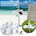 Deagia Small Hooks Clearance Outdoor Beach Umbrella Tube Cup Holder Umbrella Plastic Tray Desktop Hook