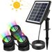 Goilinor Solar Pond Lights Solar Pond Light Submersible Led Light Fountain Lights Led Underwater Yard Lights