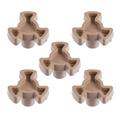 Rotary Bracket Plastic Microwave Turntable Coupler Tray Shafts Glass Stand Micro-wave Oven Universal 5 Pcs