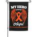 Wings Angel Ms Multiple Sclerosis Awareness Garden Flag 12x18 Inch Double-Sided Printed Vertical Garden Flags Funny Outdoor Small Yard Flags All Seasons