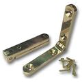 Solid Brass 1-9/16 Side Rail Hinges (Pair) With Screws