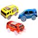 Track Car Toy 3pcs Track Car Toys Flashing LED Lights Racing Car Electric Toy Car No Battery
