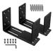 SUKIY Adjustable Door Barricade Brackets (2Pcs)-Drop Open Bar Holder For Security Door